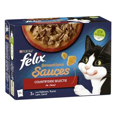 Afbeelding van 4x Felix Sensations Sauces Countryside Selectie in Saus 12 x 85 gr