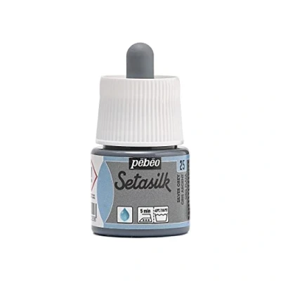 Afbeelding van Pebeo, Kleuren + verf voor doe het zelvers, Setasilk (Zilvergrijs, 45 ml)