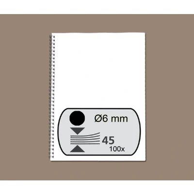 Afbeelding van Draadrug Fellowes 6mm 34 rings A4 zwart 100stuks