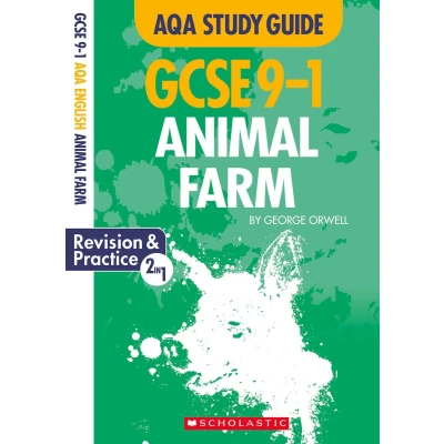Afbeelding van Animal Farm: GCSE Revision Guide and Practice Book for AQA English Literature with free app (GCSE Grades 9 1 Study Guides)