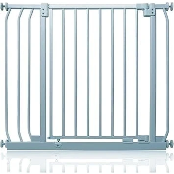 Afbeelding van Safetots Elite Veiligheidshekje Assortiment, 80cm 89cm (23 opties beschikbaar), Mat Grijs, Traphekje Zonder Boren Traphekje, Babyhekje voor Deuren, Gangen en Ruimtes, Veiligheidsbarrière, Eenvoudige Installatie