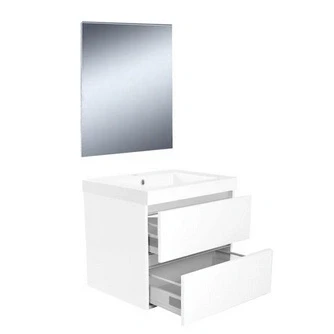 Afbeelding van Wiesbaden Vision meubelset (incl. spiegel) 60 cm wit
