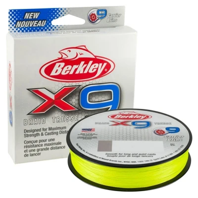 Afbeelding van Berkley X9 Braid Tresse Flame Green (150m) Maat : 0.08mm