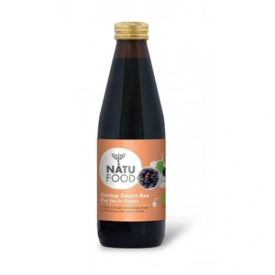 Afbeelding van Natufood Zwarte Bes Oersap Vitaal Bio, 330 ml