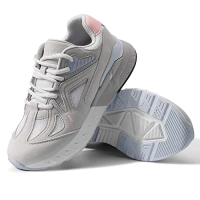 Afbeelding van FitVille Hardloopschoenen voor Dames, wandelschoenen van extra rassen, brede sportschoenen, fitnessschoenen, comfortabele schoenen fasciitis plantaris Paars 41 EU Breed