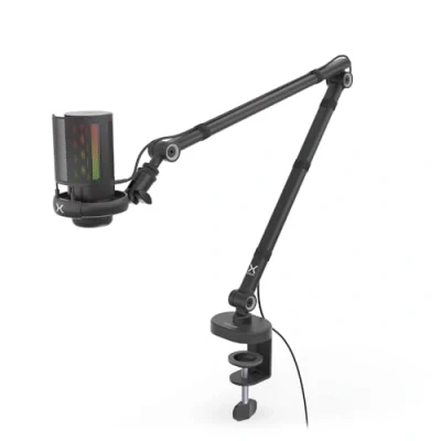 Afbeelding van KRUX Epic 1000, USB PC microfoon plug &amp; play, GAIN regelaar, mute functie, 3,5 mm mini jack, RGB achtergrondverlichting, podcast, streaming, gaming KRXC011