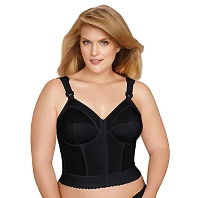 Afbeelding van Exquisite Form Volledig vrouwen Front Close Longline BH #5107530, Zwart, 90B