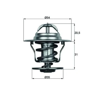 Afbeelding van Mahle Original Thermostaat TX 15 84D