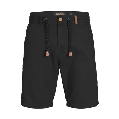 Afbeelding van Indicode Heren Bowmanville Shorts Korte broek van linnen &amp; katoen Black XXL