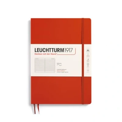Afbeelding van LEUCHTTURM1917 370307 notitieboek Composition (B5), softcover, 123 genummerde pagina&#039;s, Fox Red, gelinieerd