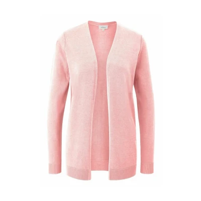 Afbeelding van s.Oliver Cardigan van viscose katoenmix, zacht roze, 36