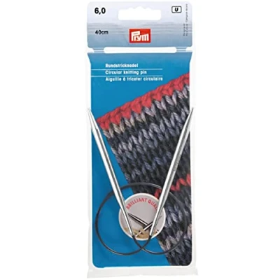Afbeelding van Prym Ferri circolari MS 40 cm 6,00 mm argento, Ottone, 6,0