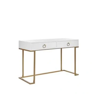 Afbeelding van Beliani Consoletafel WESTPORT Wit mdf, metaal