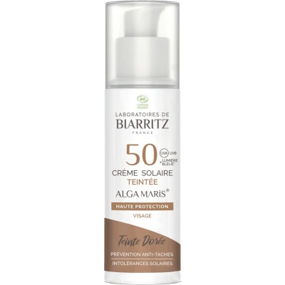 Afbeelding van Laboratoires De Biarritz Algamaris Getinte Zonnecrème Stick Gezicht Goud Spf50