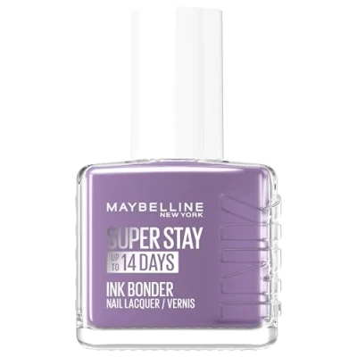 Afbeelding van Maybelline New York Super Stay Ink Bonder nagellak 945 Lilac Love, langdurige voor sterke nagels en intensieve kleur, 12,3 ml