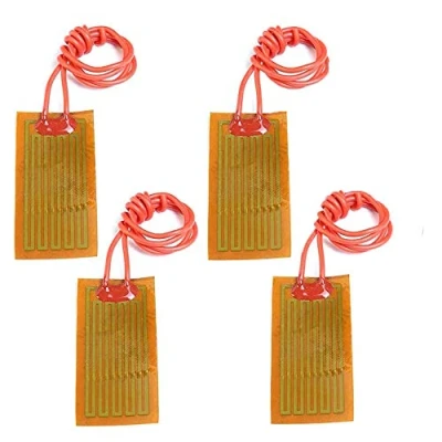 Afbeelding van 12V 7W flexibele polyimide verwarmingsplaatlijm PI verwarmingsfolie 25 mm x 50 (verpakking van 4)