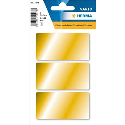 Afbeelding van Herma 15078 Multipurpose etiketten, 34 x 67 mm, goud, permanent hechte