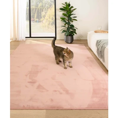 Afbeelding van Zacht Vloerkleed Plush Roze 240x340 Cm