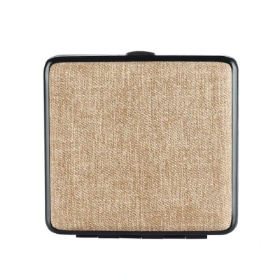Afbeelding van Mevsim Store® Sigarettendoosje Beige 20 Sigaretten Linnenlook