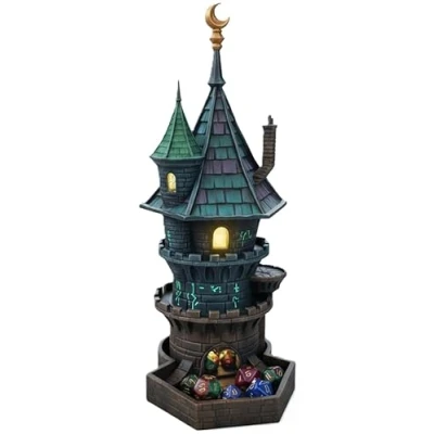Afbeelding van 3D Vikings Tovenaar dobbelstenen toren, perfecte toren voor kerkers en draken, tafelblad RPG, miniatuurspellen bordspellen
