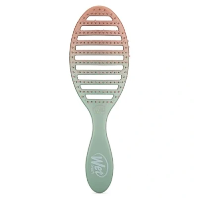 Afbeelding van WetBrush Speed Dry Detangler met hittebestendige Heatflex borstelharen en open ventilatieontwerp om haar sneller te drogen, voor alle haartypes, Feel Good Ombre Collection, Seafoam