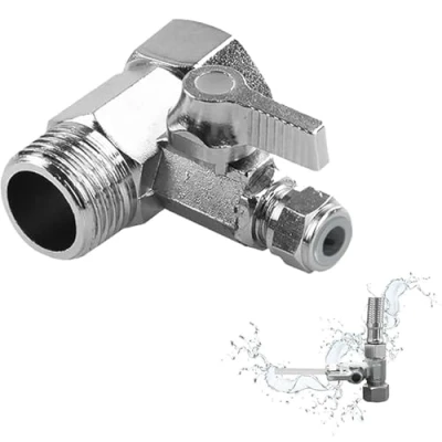 Afbeelding van T stuk Slang Wateraansluiting Afsluitklep Adapter Kogelkraan Afsluitkraan Voor Het Aansluiten Van 2 Apparaten