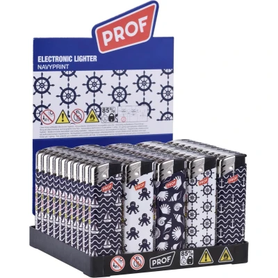 Afbeelding van Prof Wegwerpaansteker Navyprint 8 x 2.4 1.2 cm 50 stuks