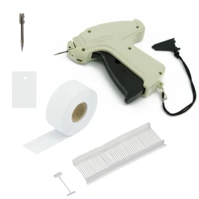 Afbeelding van Pokornys Arrow 9S Labelpistool, standaardset met een reservenaald + 1.000 nietdraden, standaard 25 mm kartonnen etiketten 30 x 45 mm, nietpistool voor bevestiging van prijskaartjes aan textiel
