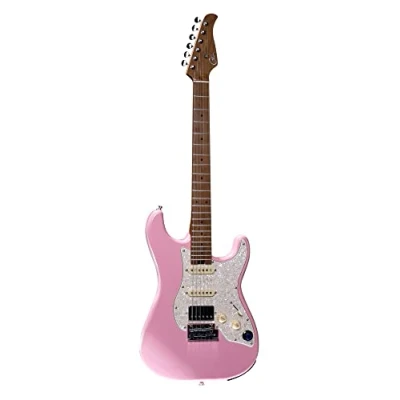 Afbeelding van Mooer GTRS Guitars Standard 801 Shell Pink Intelligent Guitar met gigbag