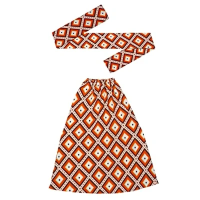 Afbeelding van Widmann Wilde Jaren 70 Haarband En Beenwarmers Tanja Oranje Carnavalskleding Verkleedkleding