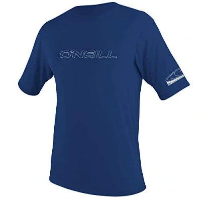 Afbeelding van O&#039;Neill Heren Basic Skins Zonneshirt met korte mouwen, Rash vest, marineblauw, XL EU