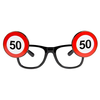 Afbeelding van Folat Bril Verkeersbord 50 Jaar