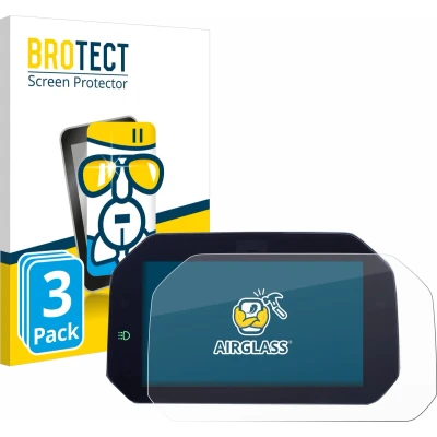 Afbeelding van BROTECT Screenprotector voor BMW R 1250 GS Connectivity TFT 6.5&quot; Folie Beschermfolie Beschermglas transparant (3 Stuks)