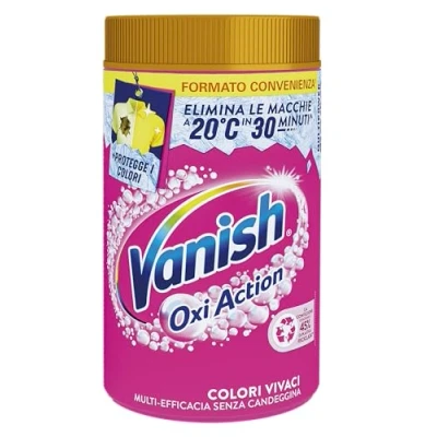 Afbeelding van Vanish Oxi Action Multipower Poeder Roze, Vlekverwijderaar voor Gekleurde Kledingstukken, 1 verpakking met 1,5 kg Wasgoed, Multifunctioneel Wasadditief Zonder Bleek