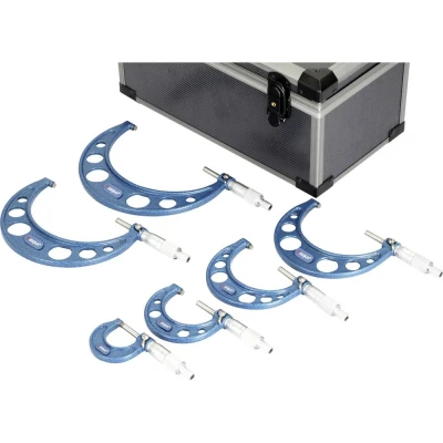 Afbeelding van Dasqua 4111 8215 Schroefmaatset Met controlemaat 0 150 mm DIN 863