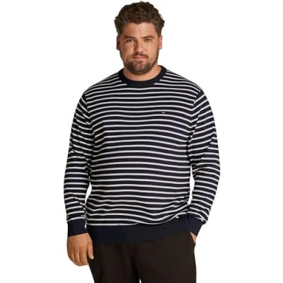 Afbeelding van Tommy Hilfiger Essential CREW NECK Trui, Heren, Maat: 3XL, Desert sky/ivory petal