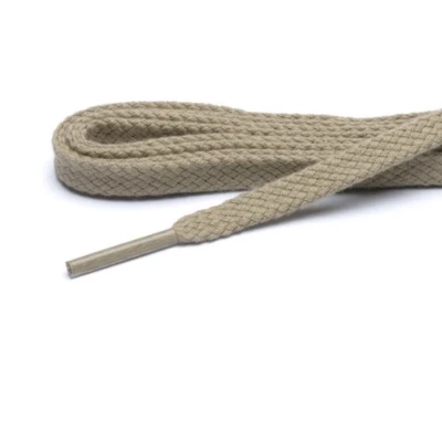 Afbeelding van Cordial schoenveters beige plat veterlengte 70 cm 4 6 gaatjes