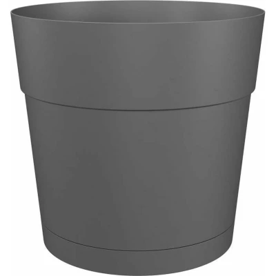 Afbeelding van Bloempot Artevasi Wit Antraciet Plastic Cirkelvormig Rond Ø 40 cm