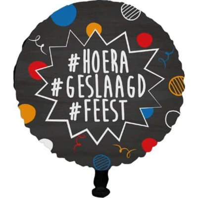 Afbeelding van Folieballon Geslaagd 45 cm 439002