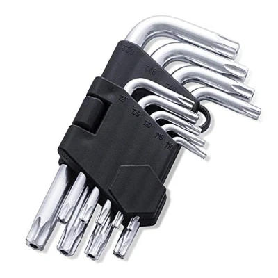 Afbeelding van FINDER XJ193123P Armsleutel, holle eindsleutelset T10 T50, set van 9 delig, standaard