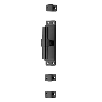 Afbeelding van Kruk espagnolet zwart links T recht met stangenset 2 X 1245mm