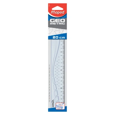 Afbeelding van Maped lat Geometric 20 cm, transparant