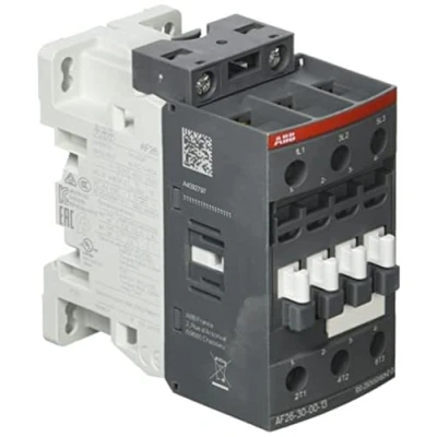 Afbeelding van Abb magneetschakelaar 3p ac3 26a 11kw 400v hulpcontact 0 spoelspanning 100 250vac 50 60hz 250vdc spoelcode 13 1sbl237001r1300