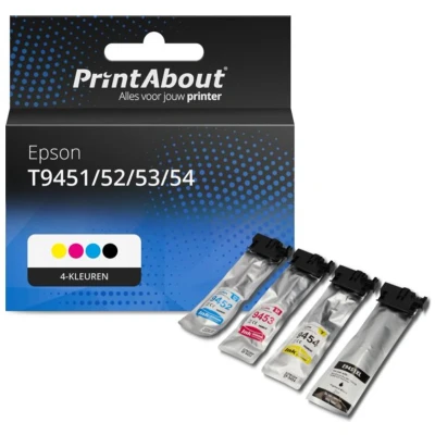 Afbeelding van Huismerk Epson T9451/52/53/54 Inktcartridge 4 kleuren Voordeelbundel Hoge capaciteit