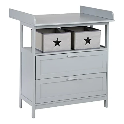 Afbeelding van roba Commode Hamburg 2 lades taupe