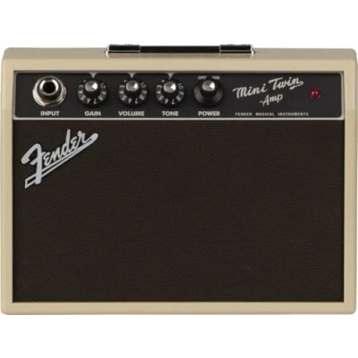 Afbeelding van Fender Mini 65 Twin Amp Elektrische Gitaar Versterker, Blond