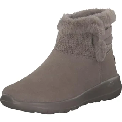 Afbeelding van Skechers On The Go Joy Whispering Willow Dames Enkellaarsjes Beige EU 41, Dark Taupe Dktp, 41