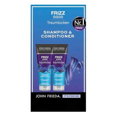 Afbeelding van John Frieda Frizz Ease Droomkrullenset shampoo, 250 ml &amp; conditioner, haartype: golvend, krullend, frizzy voedend voor zwierig gedefinieerde krullen