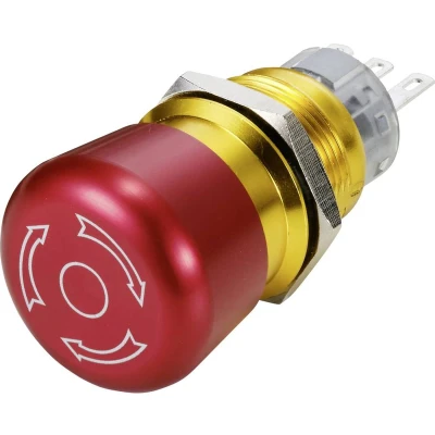 Afbeelding van TRU COMPONENTS TC 9219040 noodstopschakelaar 3A 1 Oeffner IP65 1St