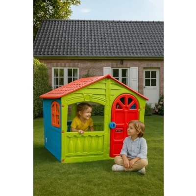 Afbeelding van speelhuisje voor buiten, XL 130x111x115 cm, Speelhuis, speelhuisje, Kinderspeelhuis, speelhuisjes Kunststof